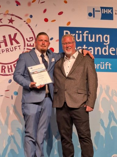 Marvin Roos Industriemeister Thomas Schmitz TS Metallmanufaktur GmbH & Co. KG