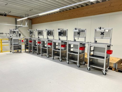 7 Maschinen montiert